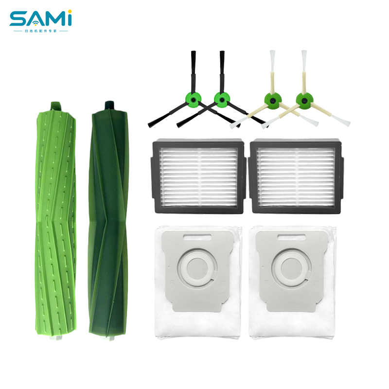 For iRobot i7/J7/E5/E6/i3 robot vacuum cleaner parts main brush,side brush,filter,dust bag