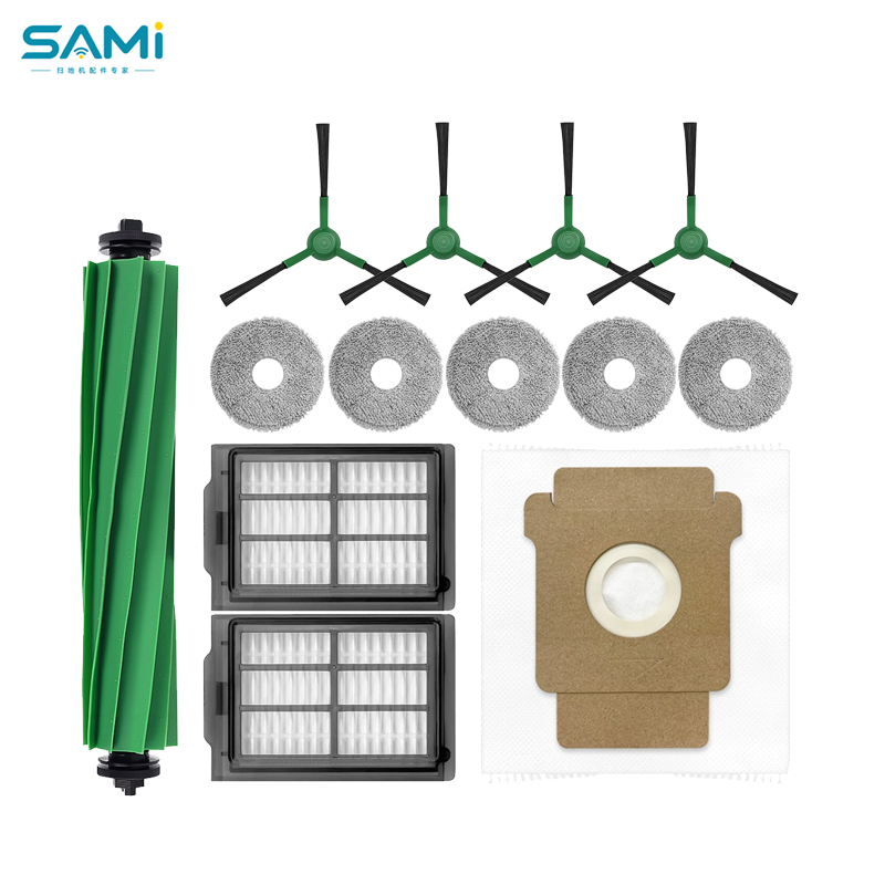 For iRobot Plus 405/505 Combo robot vacuum cleaner parts main brush,side brush,filter, mop cloths, dust bag