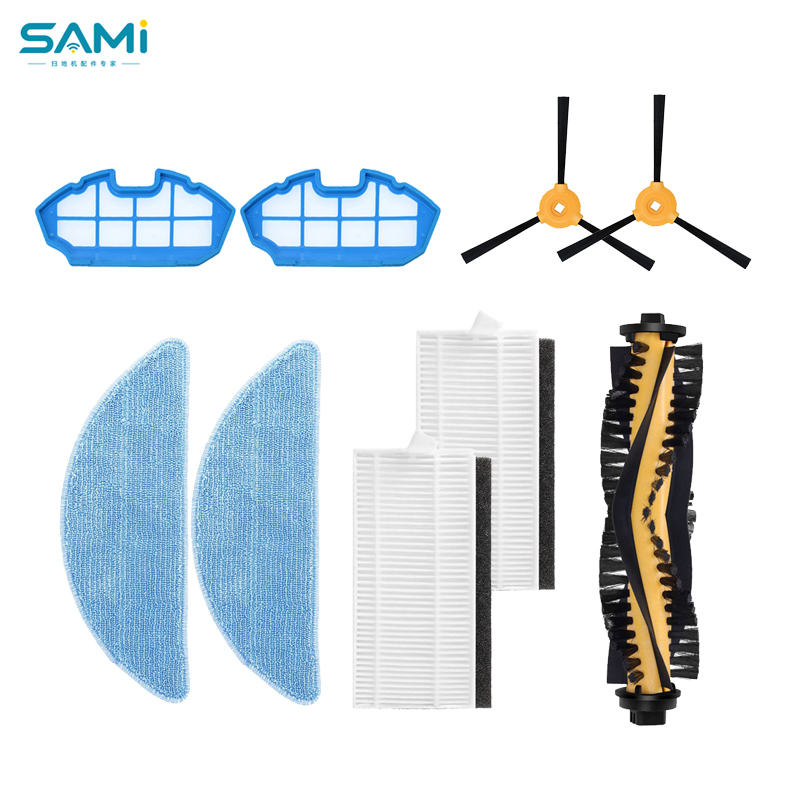 For Ecovacs N79/N79S/DN620/500 robot vacuum cleaner parts main brush, side brush, filter , mop 